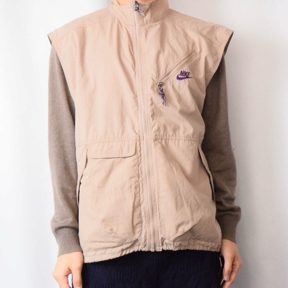 Nike ACG Vintage 90s Cargo Utility Streetwear Zip Vest - Picture 1 of 4